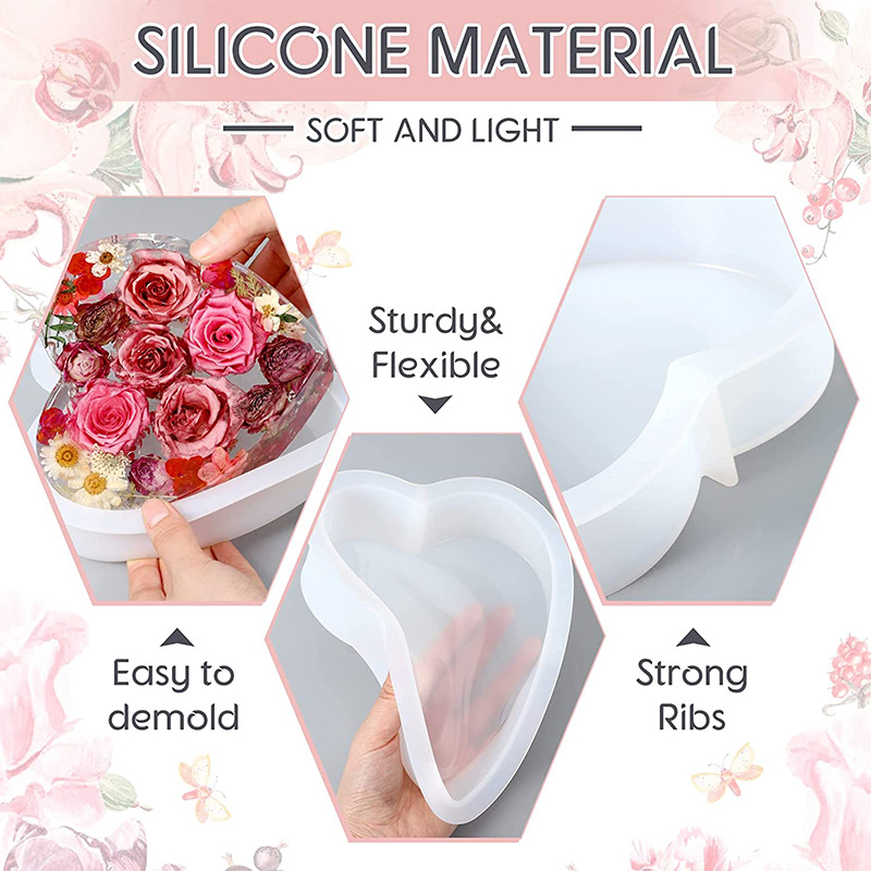 Amazon New Product Epoxy Resin Mold Drop Glue 3D Specimen Decorative Arch Door Hexagonal Book Shelf Silicone Mold 
