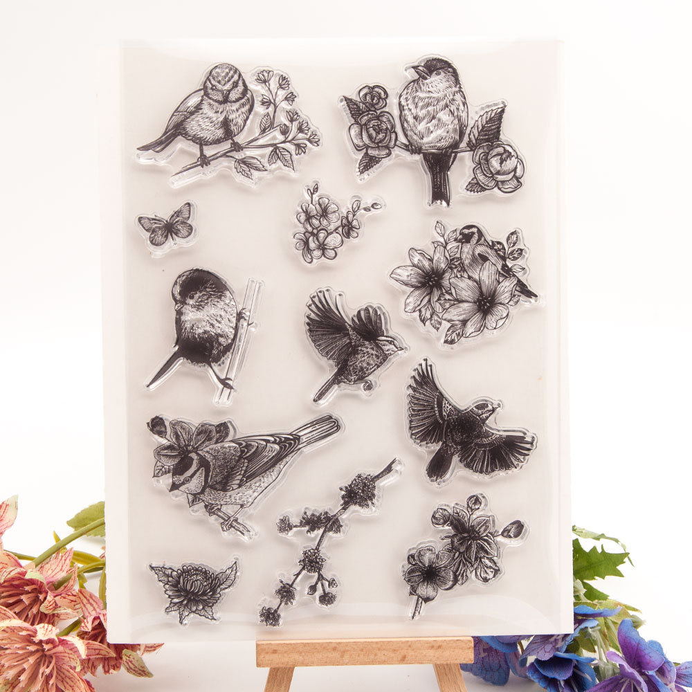 Transparent seal DIY Journal scrapbook scrapbook finished seal stamp T1917