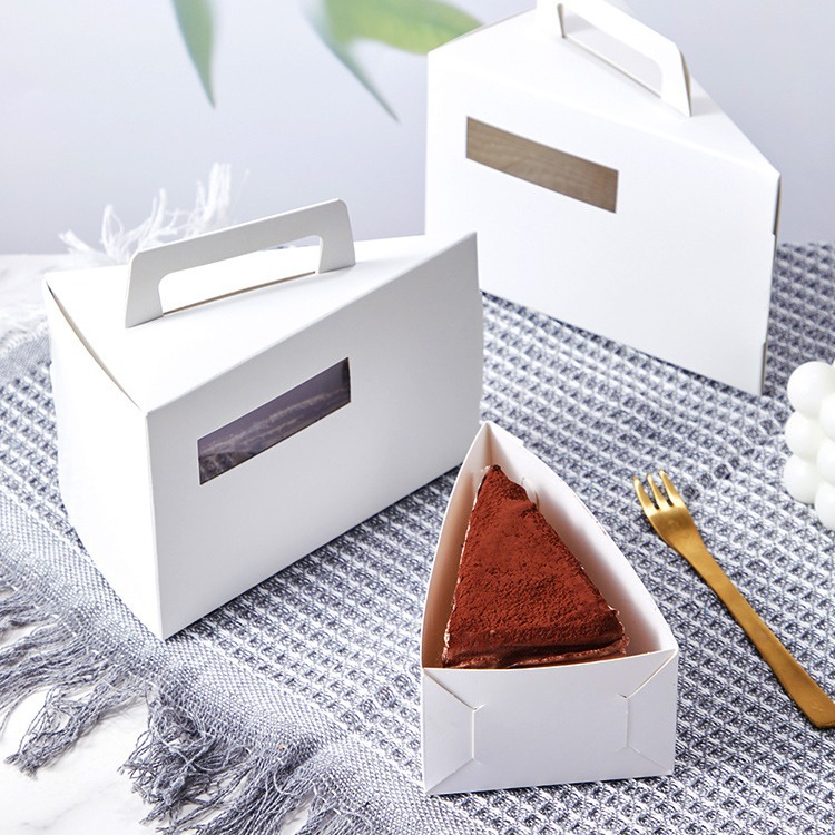 Mousse Triangle Slices West Point Cake Cuts Carton Afternoon Tea Dessert Packing Box Sandwich Packing Box