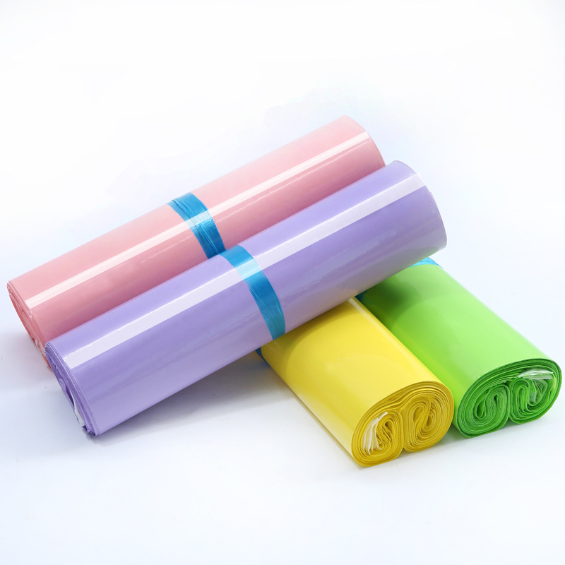 Factory spot color express bag e-commerce logistics packing bag plastic packaging bag waterproof Pink Express bag wholesale