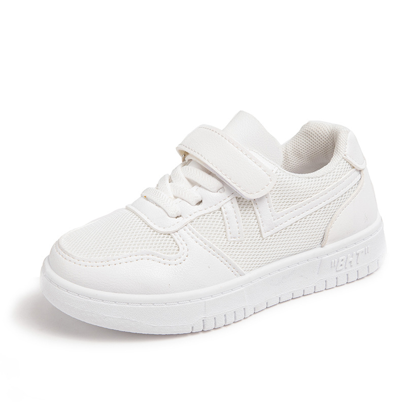 Children's White Shoes 2023 Spring and Autumn New Mesh Large Children's Girls Children's Shoes Children's Casual Shoes Breathable Board Shoes