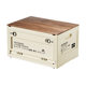 [Quality and Price Selection] Outdoor Camping Storage Box Car Trunk Storage Box Plastic Camping Wooden Cover Folding Box
