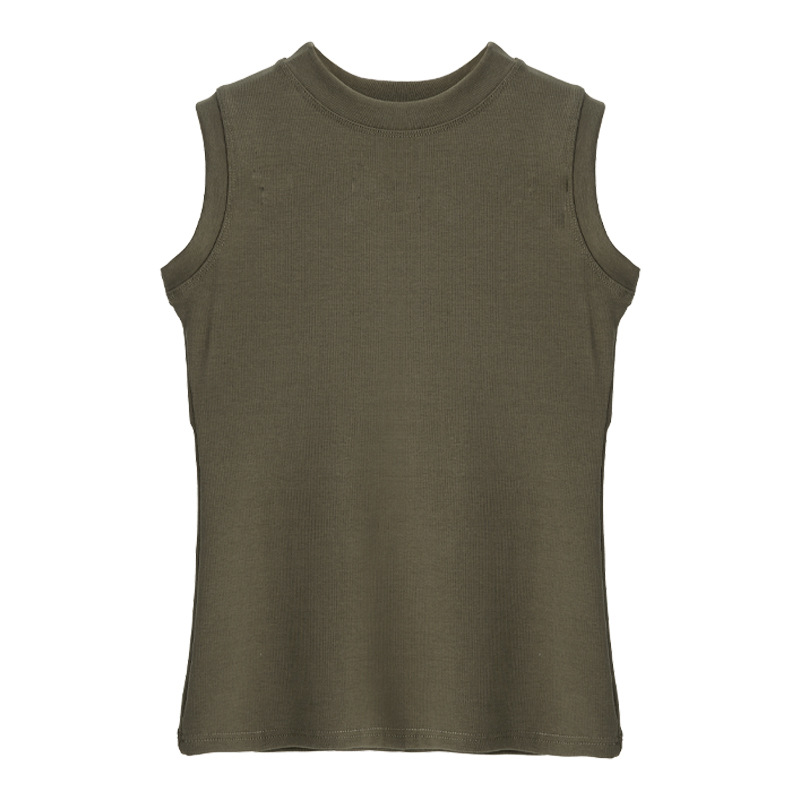 Cotton Small Crewneck Basic Base All-match Camisole Women's Summer Sleeveless Outer Wearing Jacket