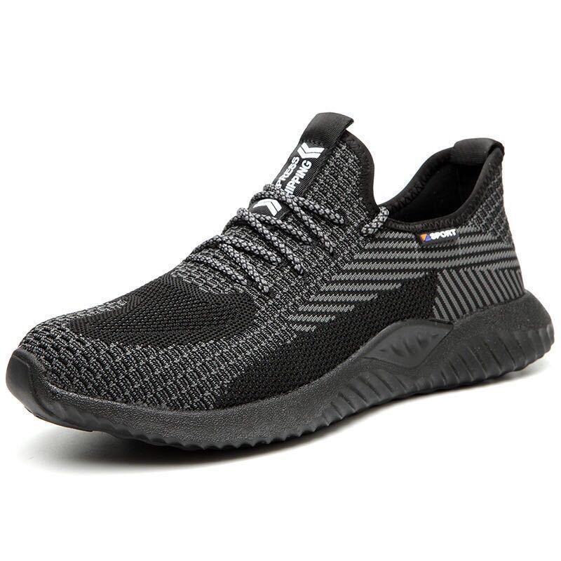 Cross-border Labor Protection Shoes Anti-smashing and Anti-piercing Lightweight Fashion Flying Woven Wear-resistant Anti-slip Deodorant Comfortable Safety Shoes