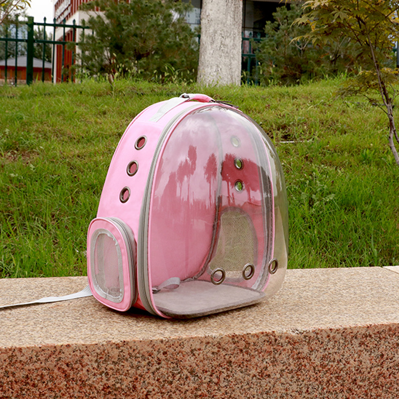 Factory wholesale panoramic side opening transparent pet backpack out carrying bag cat bag dog bag space pet backpack