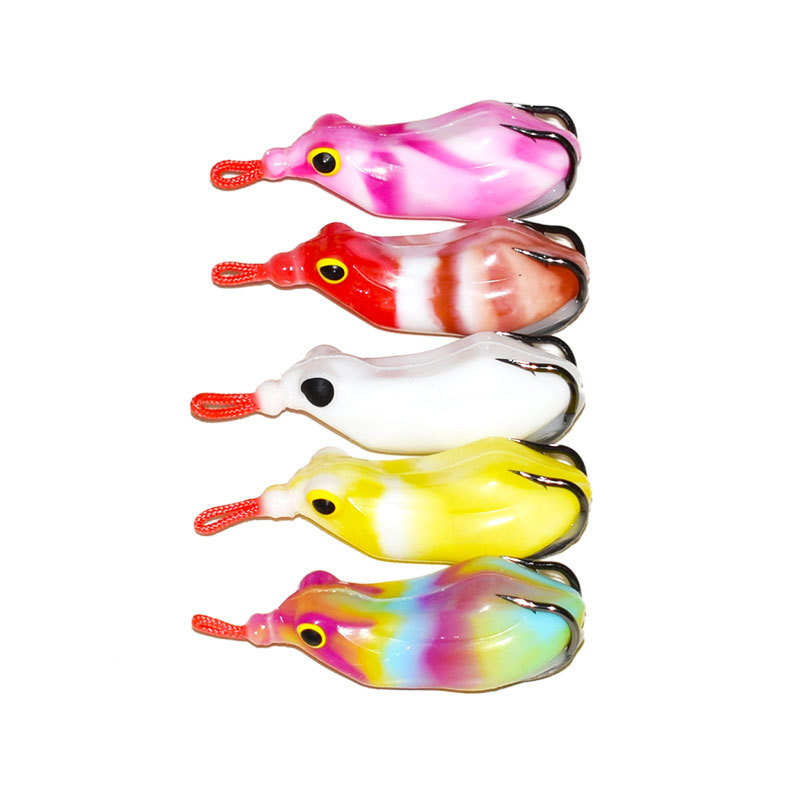 Thunder frog modified black fish dedicated to killing Luya fake bait blood trough hook up dip angle Thunder frog long shot cross-border fishing gear Soft Bait