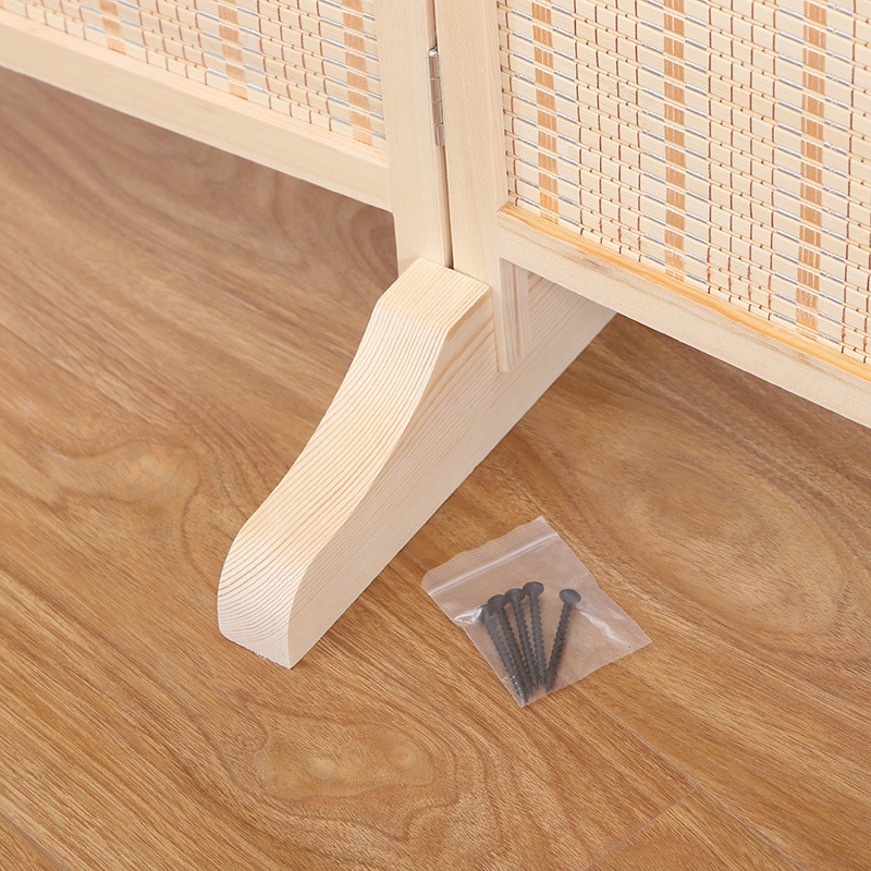Wooden Screen base detachable office screen straightening display accessories folding screen fixed bracket foot