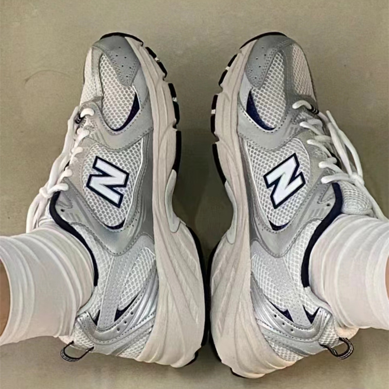 莆田純原nb530白銀復古カップルの父靴男女が高くなったレジャー通気スポーツシューズMR530SG|undefined