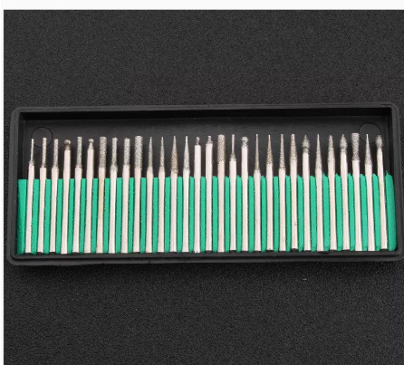 30pc boxed mini electric grinding electric drill special accessories jade carving diamond sand grinding head grinding needle grinding Rod