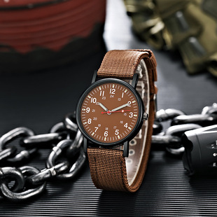 New watch Luminous Outdoor watch watch Men's Foreign Trade Men's watch Knitted Strap Sports Quartz watch