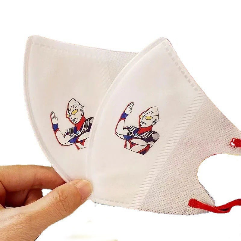 Children's Mask 3d three-layer protective mask cartoon student children breathable printing wholesale independent mask