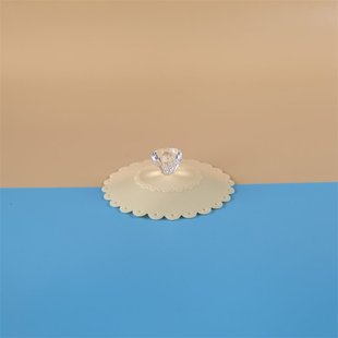 Silicone cup cover creative emerald lace Diamond cute doll cover silicone dustproof Cup Cover bowl cover