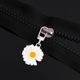 Small Daisy-white silver bottom