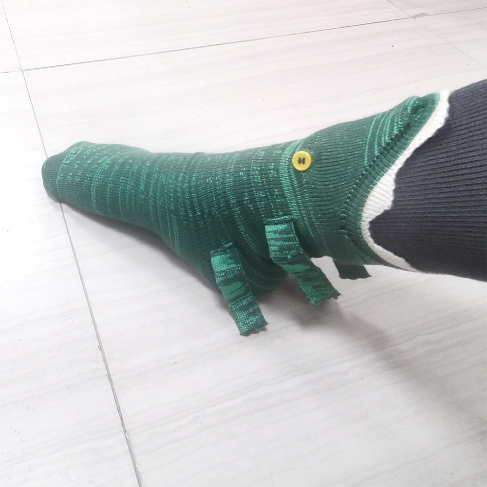 Spot Explosive Knit Crocodile Socks Christmas Knitted Crocodile Socks Shark Socks Floor Warm Socks