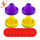 Large push handle 2 Yellow +2 Purple + flannel 4 pieces + large red ball 8/bag