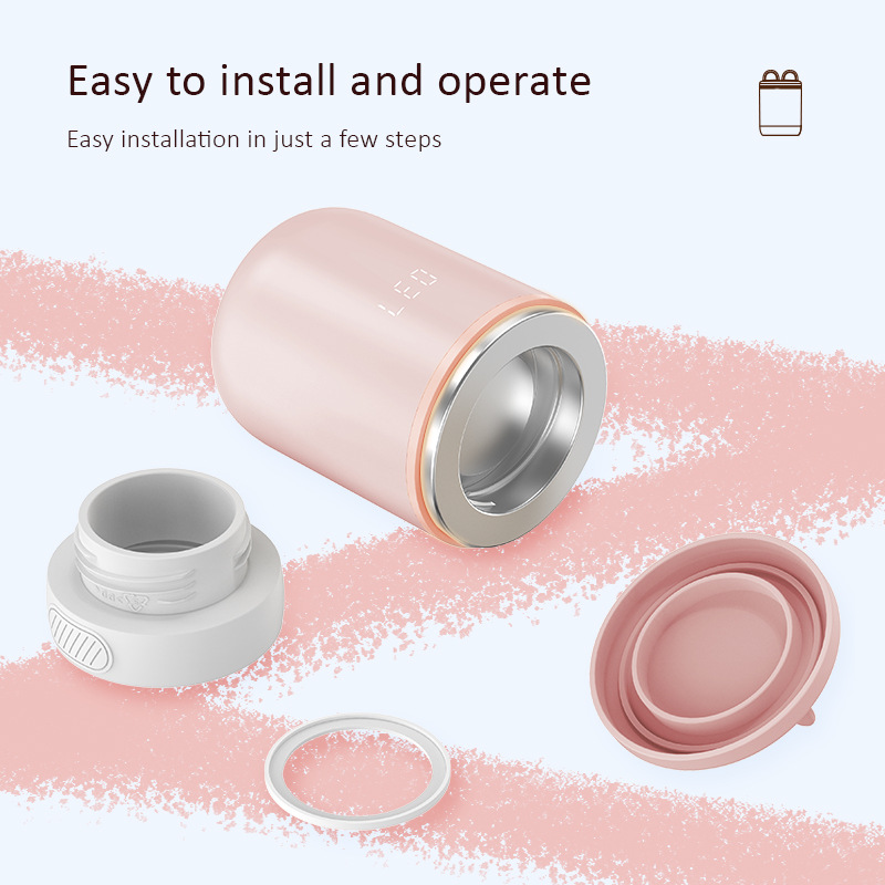 Portable bottle warmer multi-function Portable milk warmer wireless fast charging long endurance milk warmer