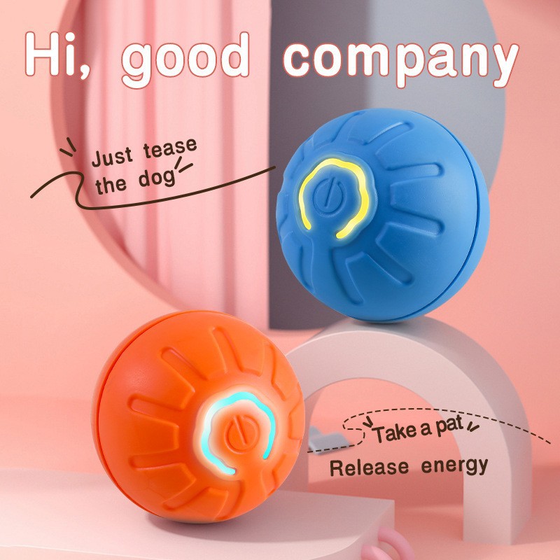 Pet Puppy Bite Resistant Electric Toy Automatic Dog Ball Dog Toy Self-Hei Relieving Artifact Pet Jumping Ball