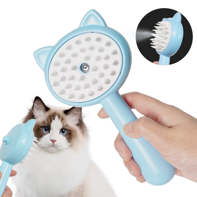 Cat Ear Pet Floating Hair Removal Brush Cat Electric Spray Comb Massage Anti-flying Hair Beauty Comb