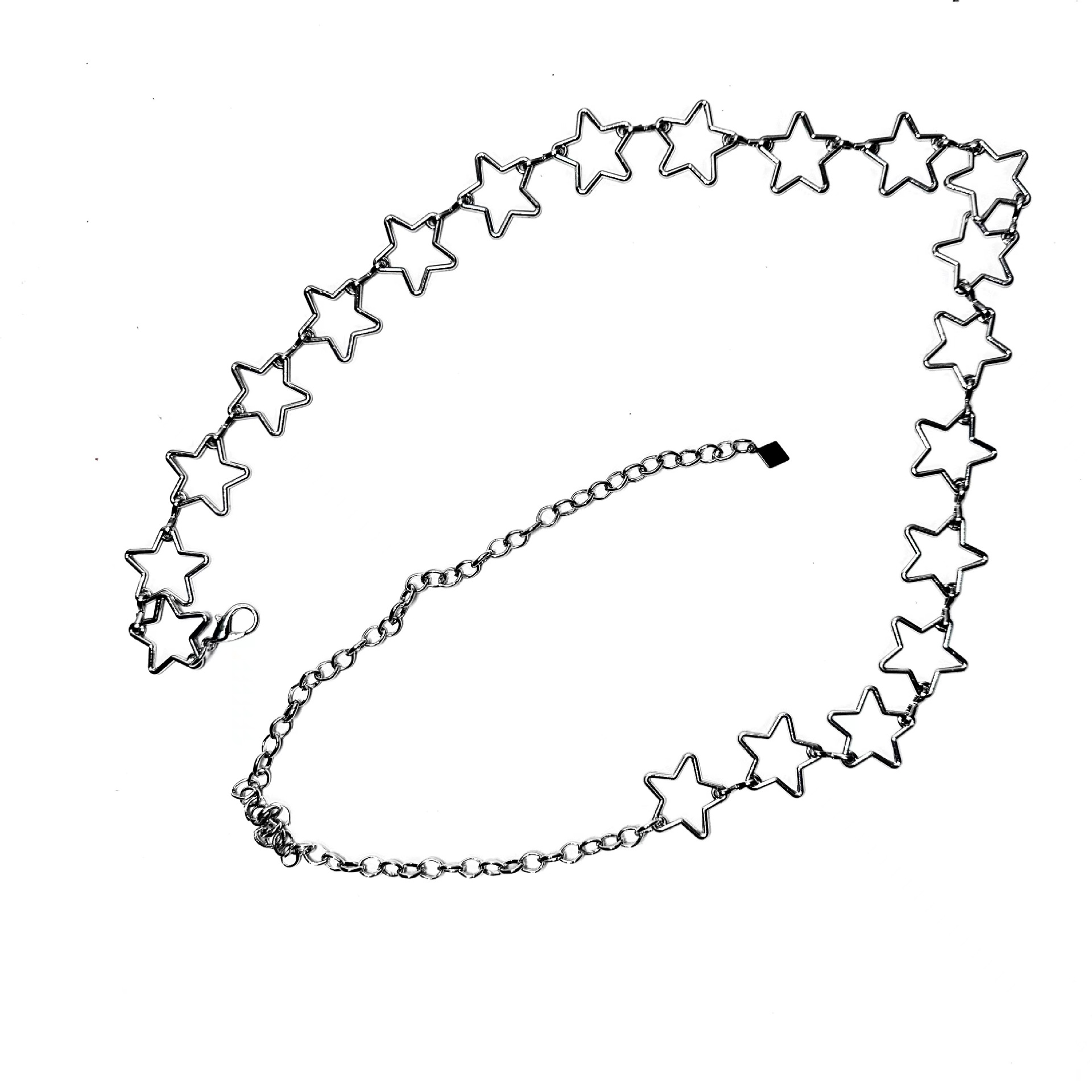 Star Waist Chain Sexy Hot Girls Fashion Five-pointed Star Belt Metal Culottes Chain Harajuku Style Creative Korean Style Trendy Women