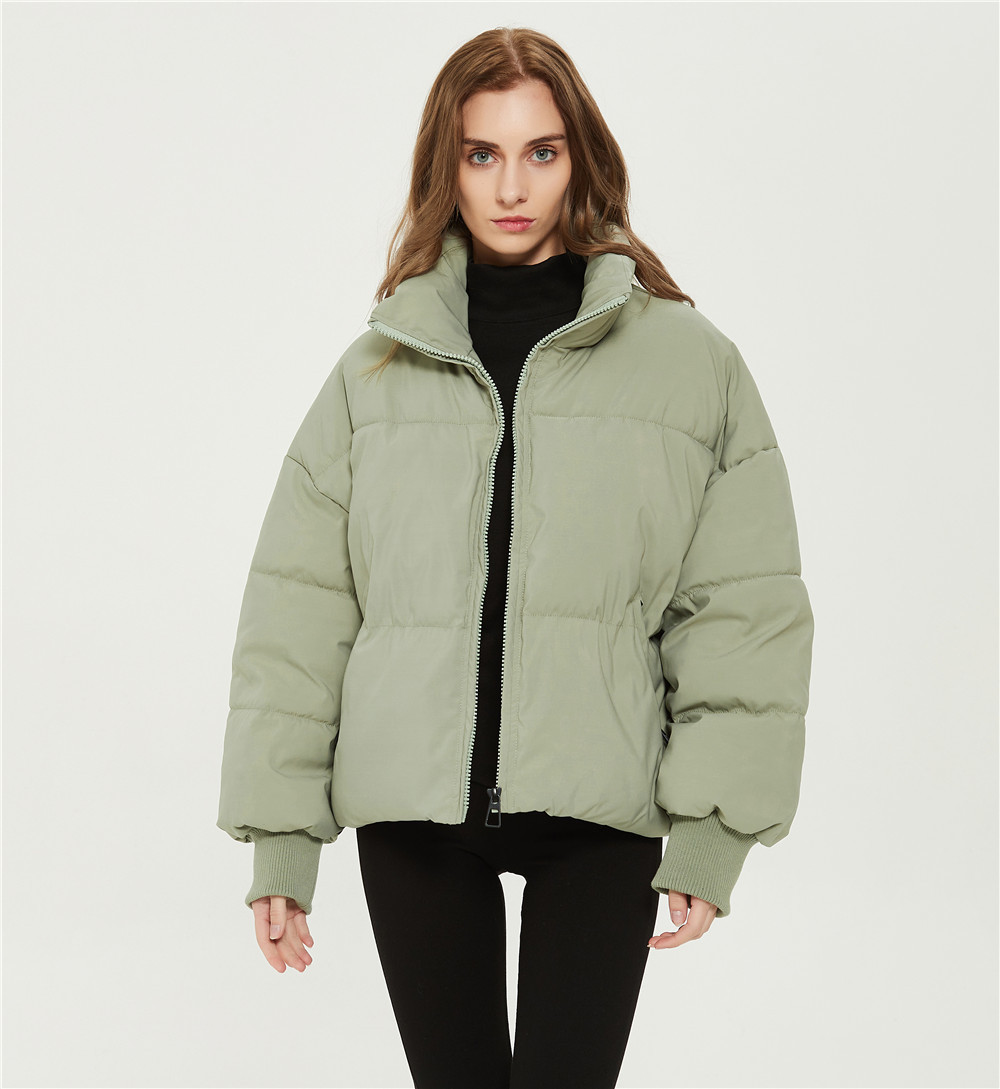 2024 Autumn and Winter New European and American Cross-border Women's Clothing Urban Leisure Loose Bread Coat W09 3098