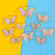 Cake decoration manufacturers wholesale hot stamping paper butterfly birthday party scene decoration cake card cake plug-in