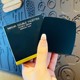 Black folding double-sided mirror + packing box