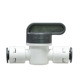 Grey cap of 2-part ball valve
