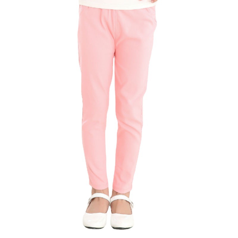 Girls' Pencil Pants Spring and Summer Thin Children's Summer Outer Skinny Pants Tight Stretch Candy Color Children's Leggings