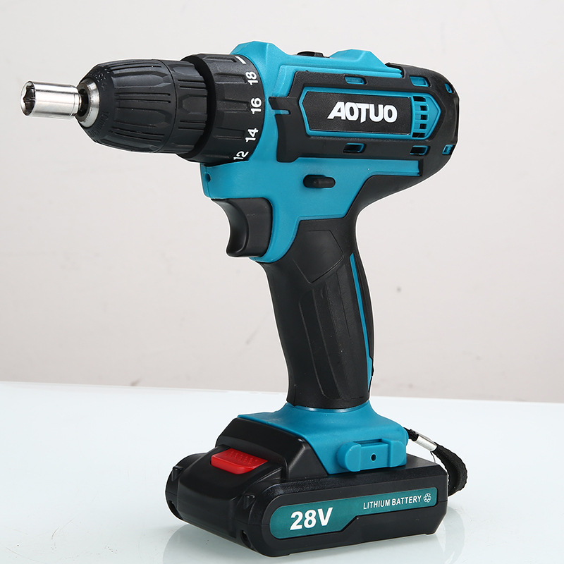Cross-border new rechargeable drill lithium electric drill 36VF electric screwdriver driver driver machine electric tool hand electric drill package