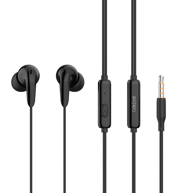 Celebrat cross-border wire-controlled in-ear wired headset with microphone wire-controlled New stereo mobile phone headset G26