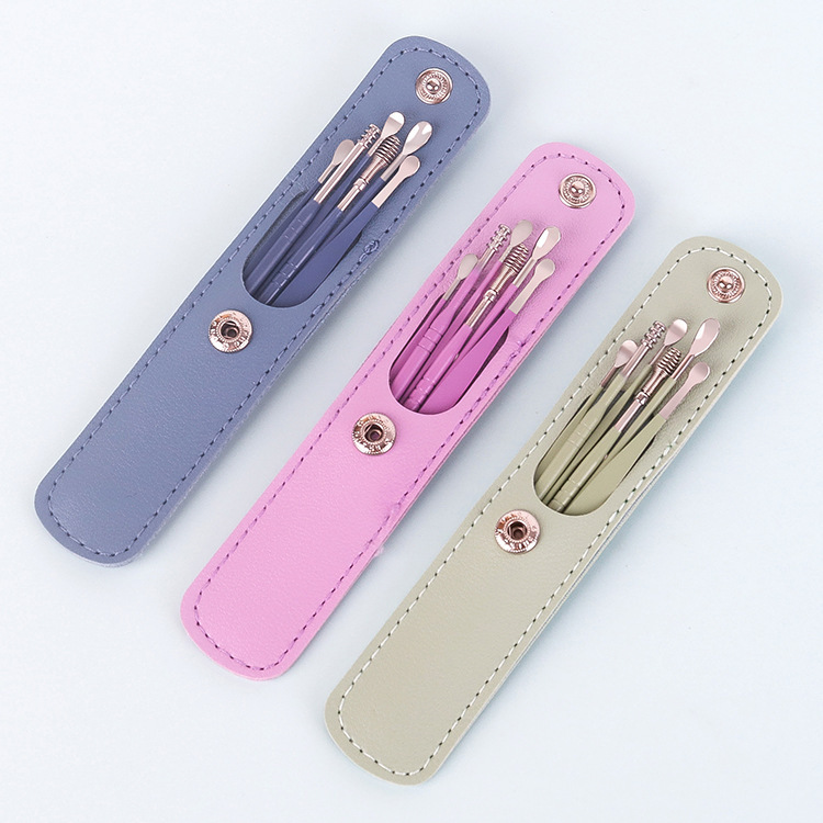 現品家庭用携帯耳さじ6点セットスパイラルスプリング耳取りツール採耳セット6点セット耳さじ|undefined