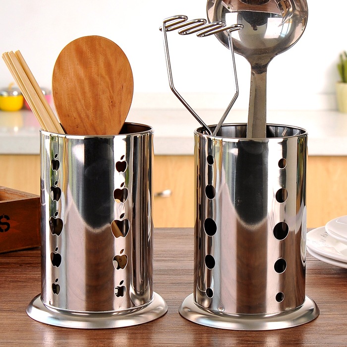 Stainless steel chopsticks holder chopsticks cage milk tea shop straw barrel household chopsticks holder chopsticks holder draining rack