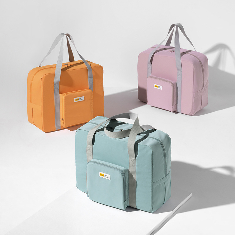 Korean foldable travel bag trolley case large capacity luggage bag moving finishing clothes storage bag wholesale
