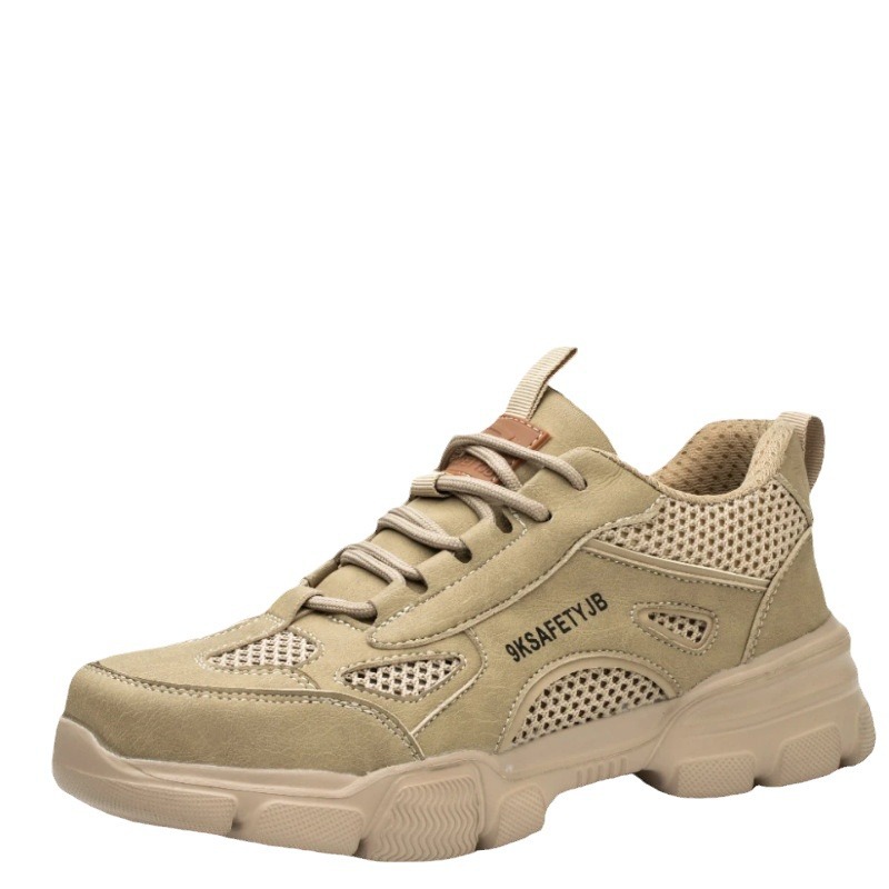 Cross-border new fashion labor protection shoes non-slip wear-resistant anti-manufacturing comfortable lightweight rubber sole safety protection work shoes