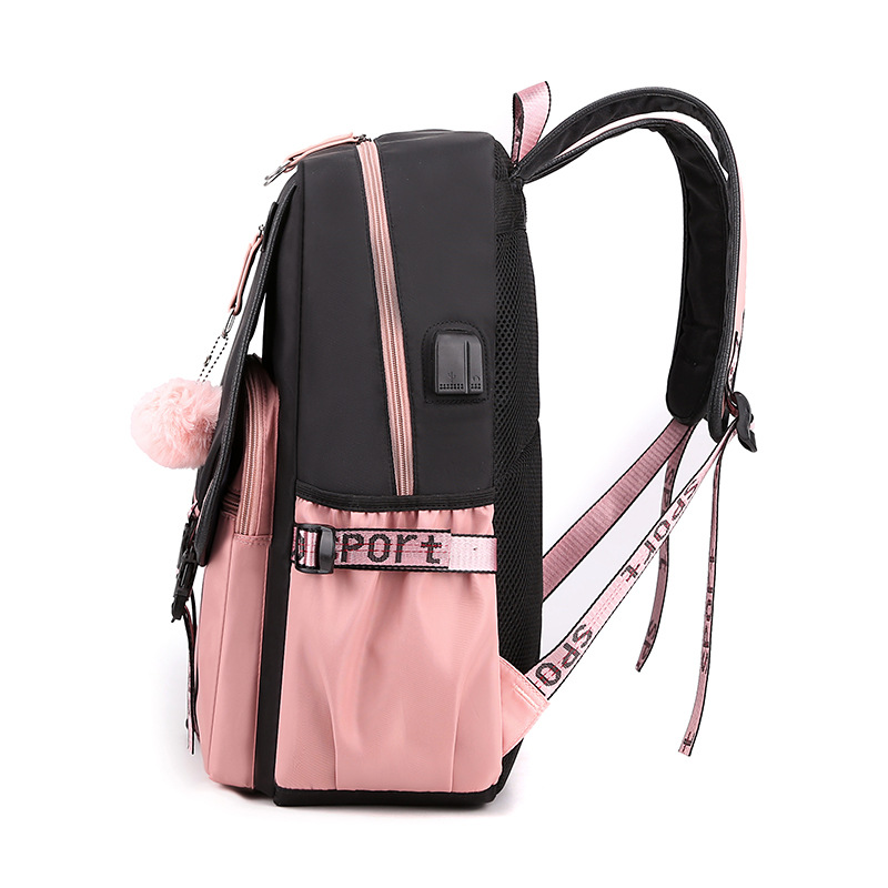 Women's group Jin Zhixiu Jin Jenny Pu Caiying schoolbag thickened youth bag backpack large capacity usb computer bag