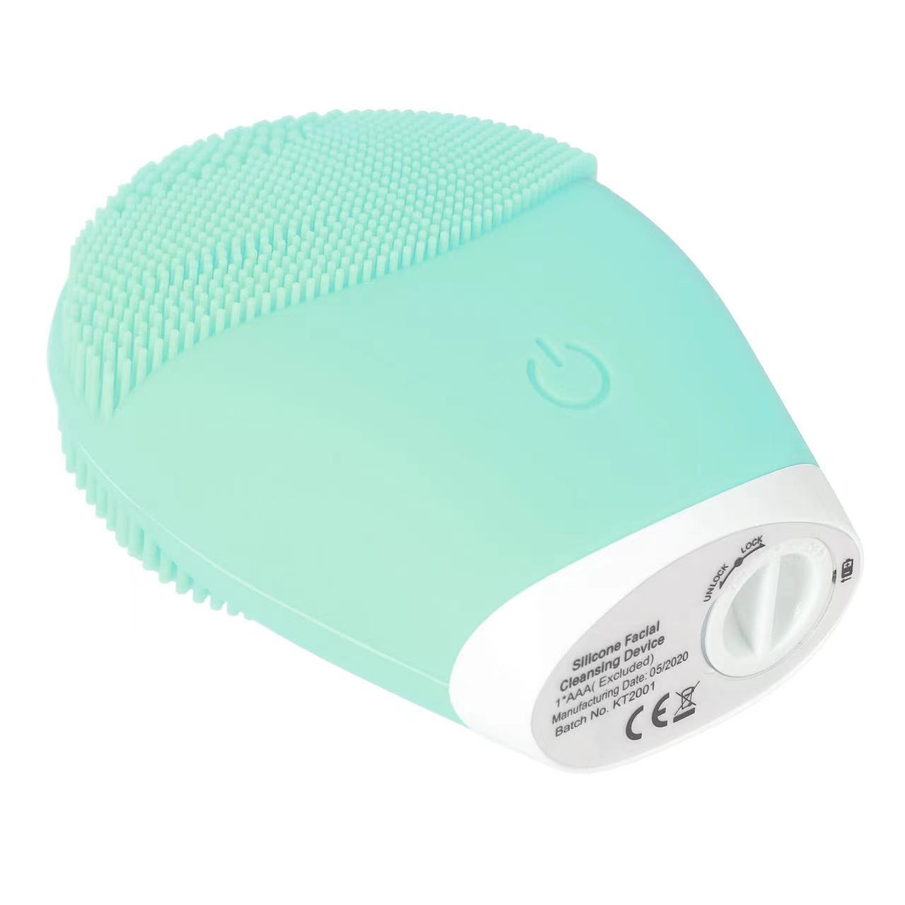 Cross-border Battery Electric Face Washing Instrument Cleanser Silicone Vibration Cleaning Pore Vibration Face Washing Artifact Ultrasonic