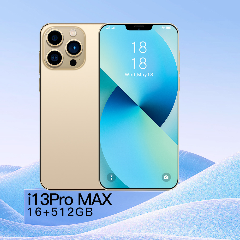 Cross-border in stock phone i13 pro Max large screen foreign trade Android 16 512G smartphone manufacturers wholesale
