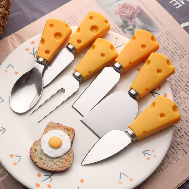 Cheese, cheese, fruit, knife and fork spoon set cute western food tableware, bread, dessert, small fork, stainless steel spoon