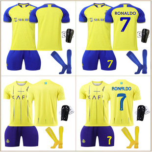 Riyadh victory football uniform suit adult children male outdoor fitness sports C Luo Jersey quick-drying female wholesale