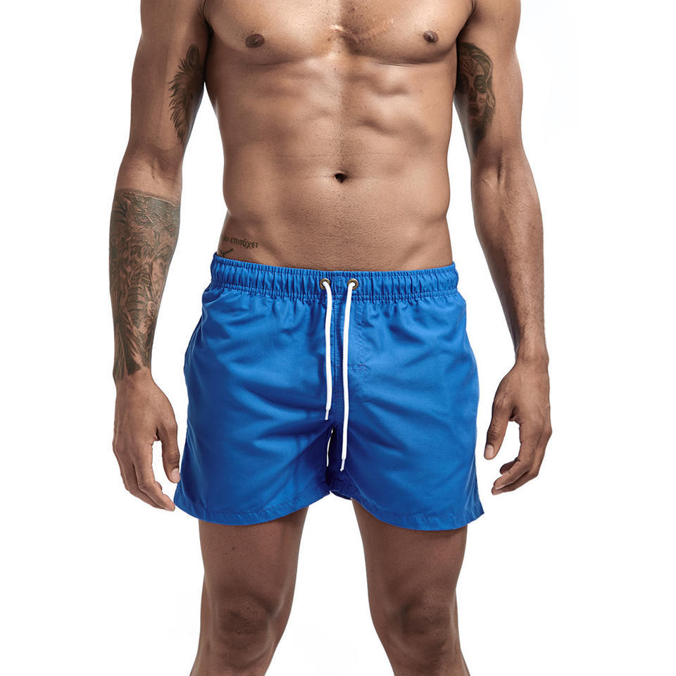 Three-point Pants Cross-border Men's Beach Lined Shorts Quick-drying Waterproof Surfing Swimming Trunks Non-elastic Polyester Shorts