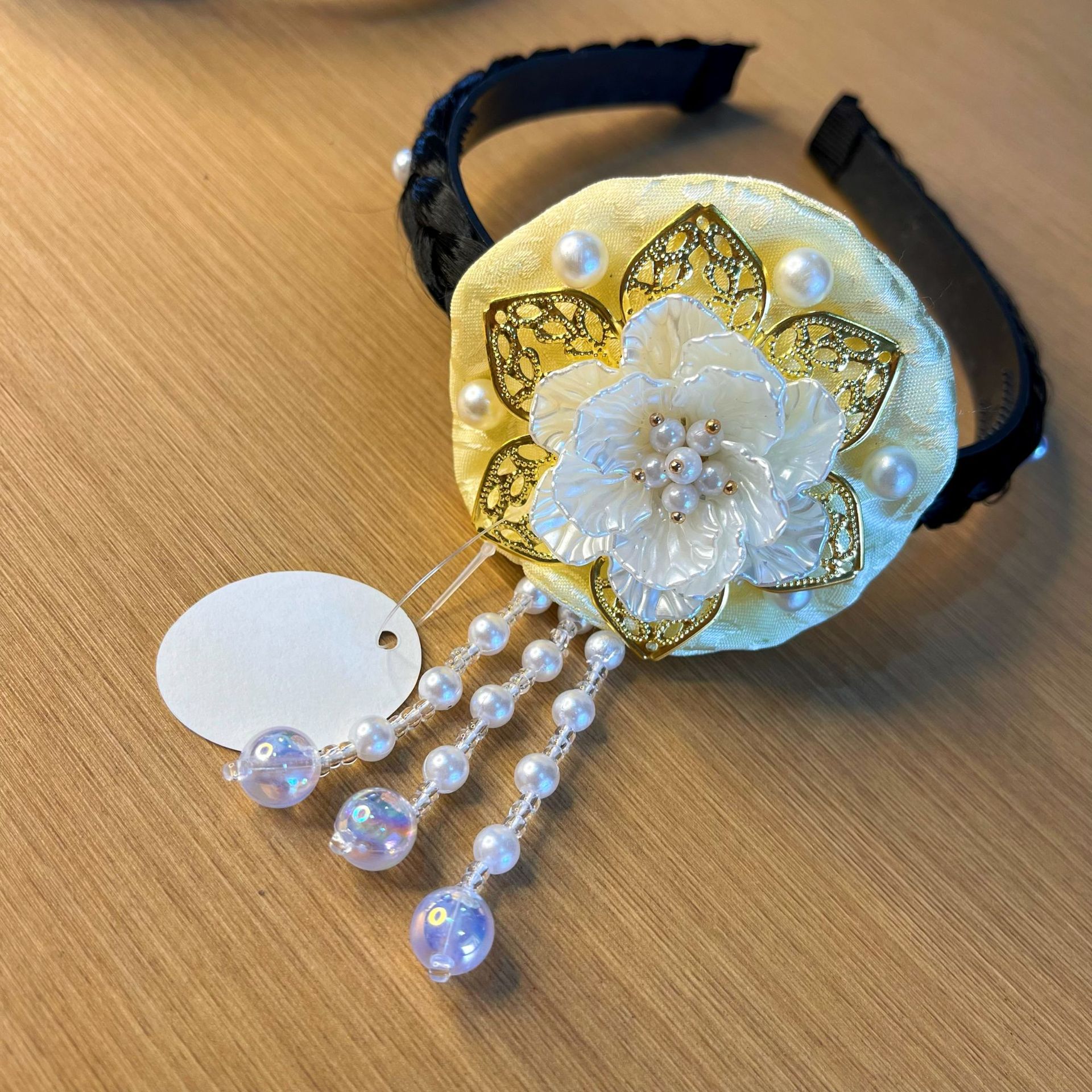 Korean clothing hair accessories headband Korean clothing new Yanji princess hair bag headdress ethnic style accessories photo photo Super fairy