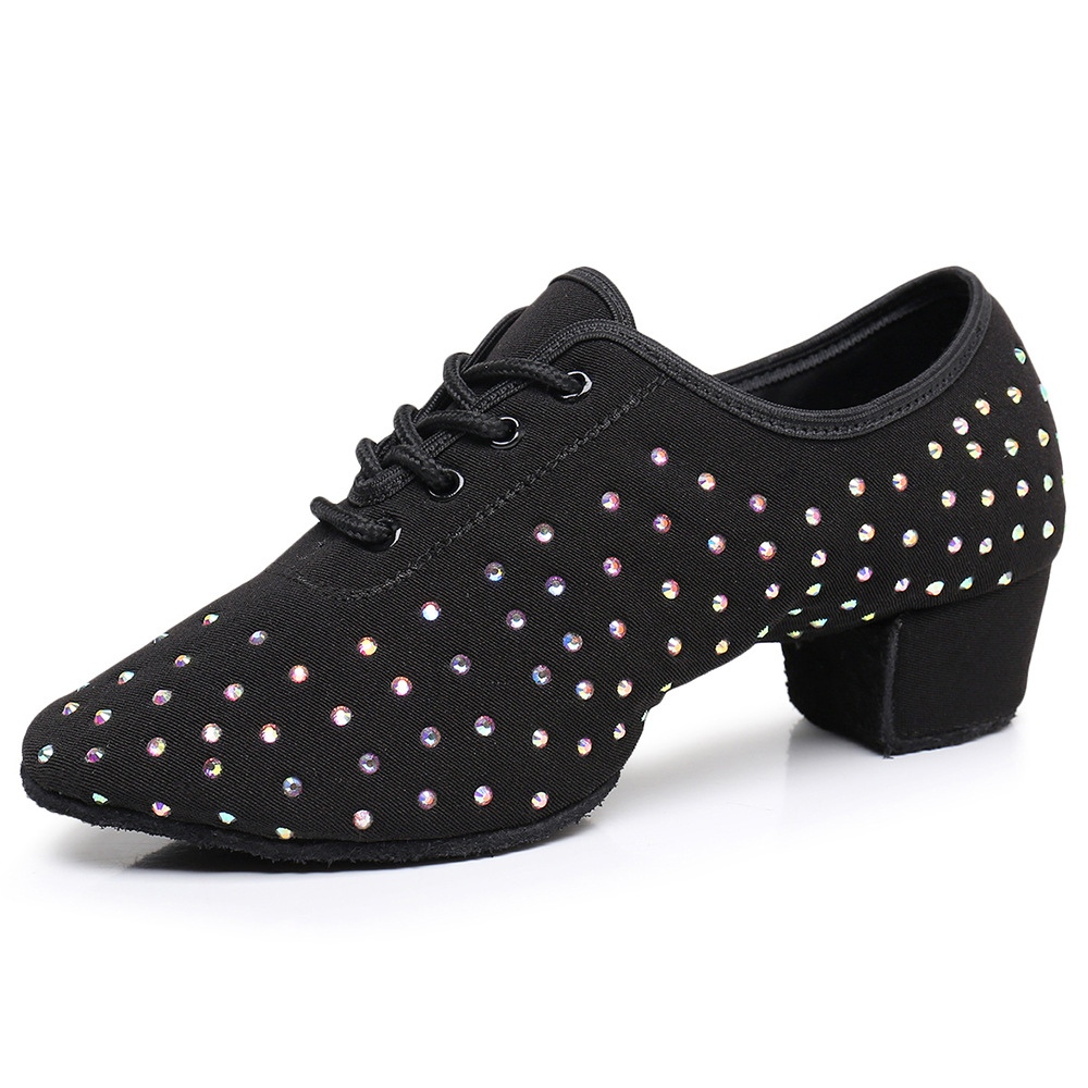 Men's and women's Latin dance shoes low heel soft bottom sailor dance shoes women's teacher shoes performance Women's adult modern dance shoes