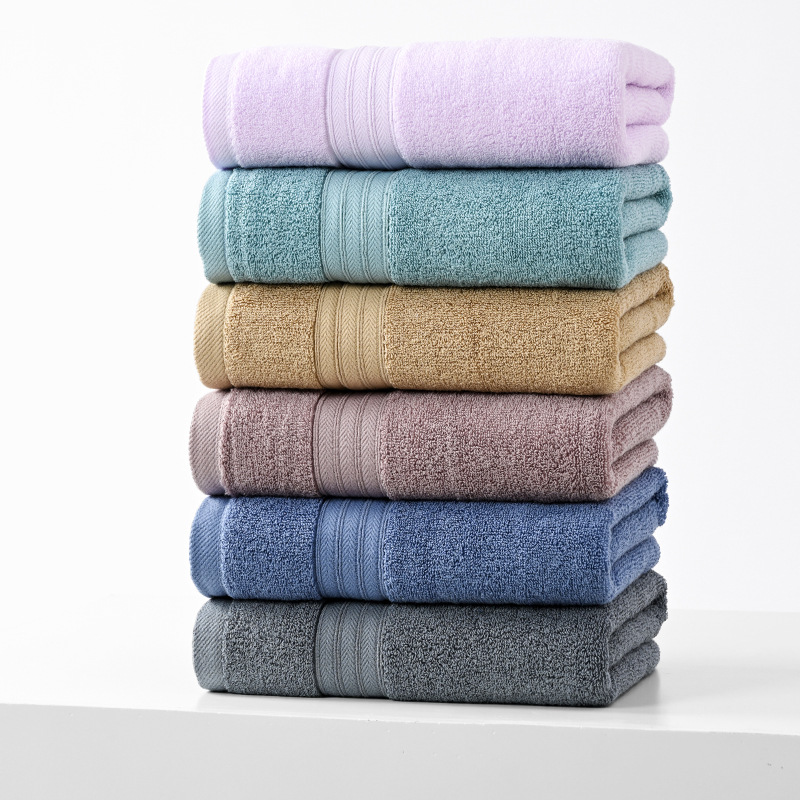 Cotton thickened children's small bath towel 50 * 100cm combed soft absorbent pure cotton household body towel wholesale