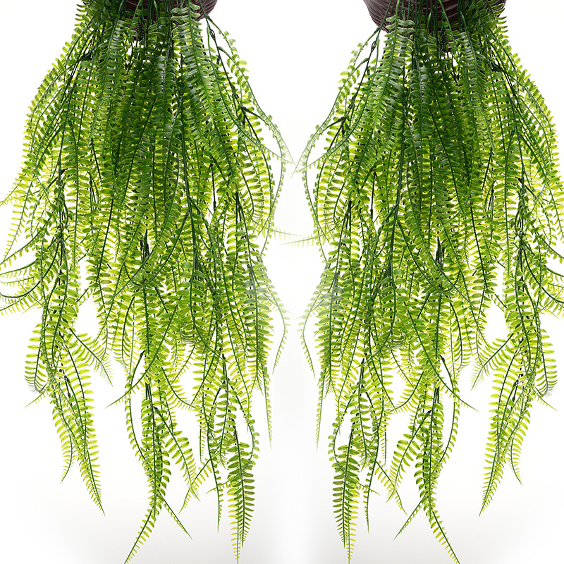 Cross-border artificial wall hanging artificial plant Boston Fern Persian grass vine hanging Ivy decorative green plant