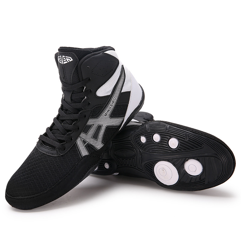 Wrestling Shoes Men's Indoor Fitness Training Shoes Professional Grade Professional Fighting Match Special Shoes Fighting Sanda Boxing Shoes