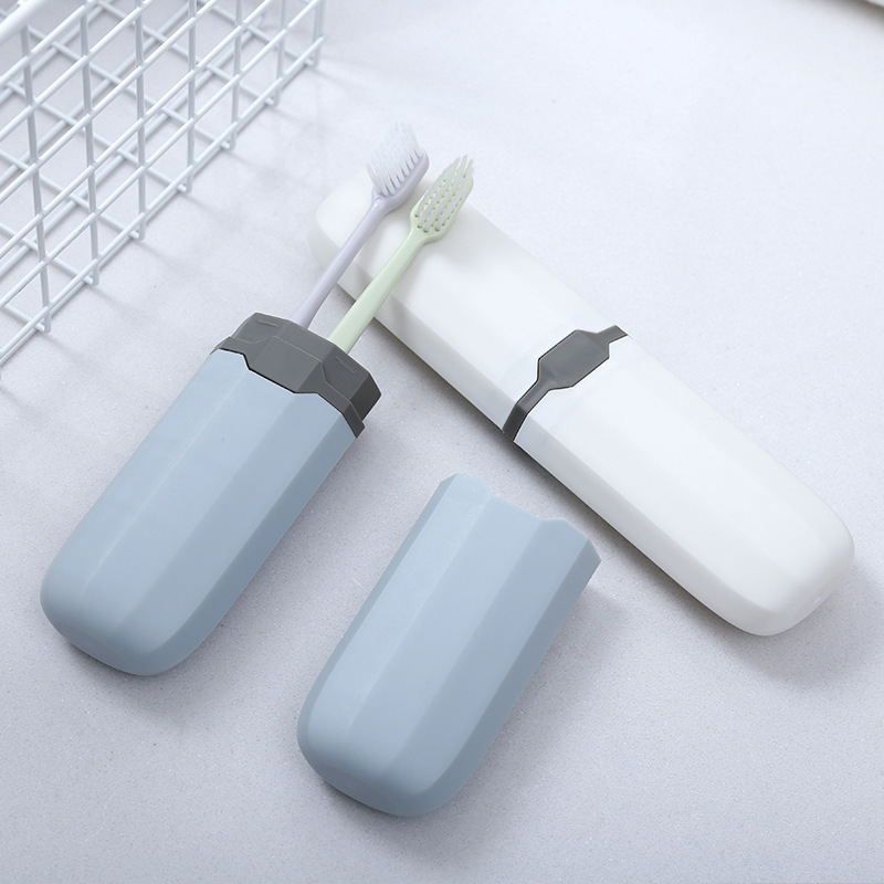 Household Portable Toothbrush Box Student Travel Plastic Toothbrush Cup Tableware Box Pencil Case Toothbrush Toothpaste Storage Box