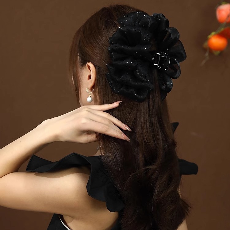 Spring new cloud high-end hair clip shark clip hairpin back head clip high-grade temperament girl hairpin