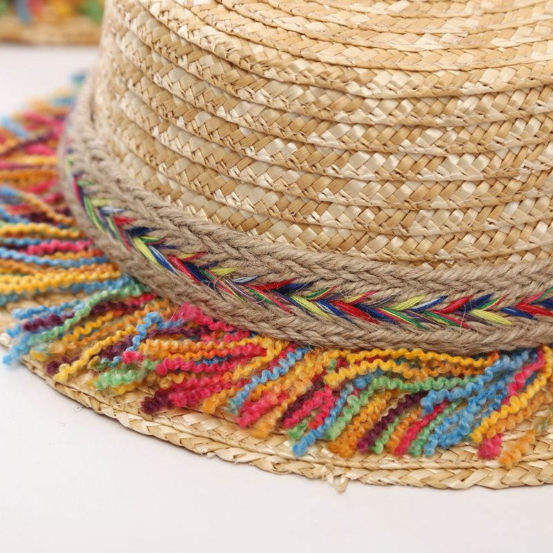 Baby sun hat sunscreen beach summer boys and girls British hat parent hat sunshade straw hat Korean tide wholesale