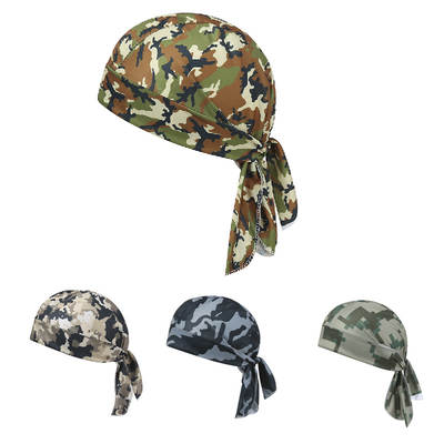 ins Outdoor Cross-border Camouflage Pirate Hat Riding Headband Turtleneck Sunscreen Sports Breathable Digital Printed Hat