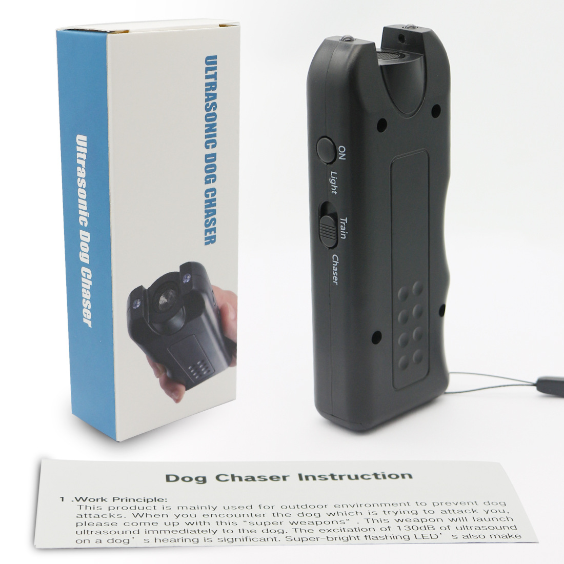 Wholesale ultrasonic dog drive new Amazon ebay foreign trade handheld bark stop luminous ultrasonic dog drive